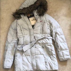 Hollister down feather jacket new